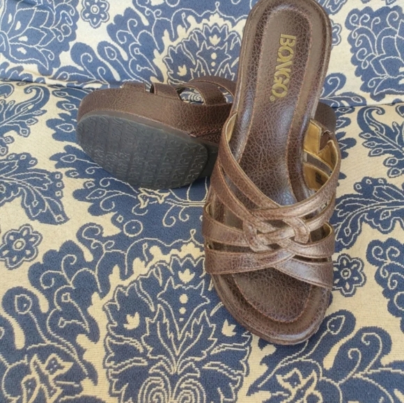 Vintage Bongo brown wedges - Picture 4 of 5